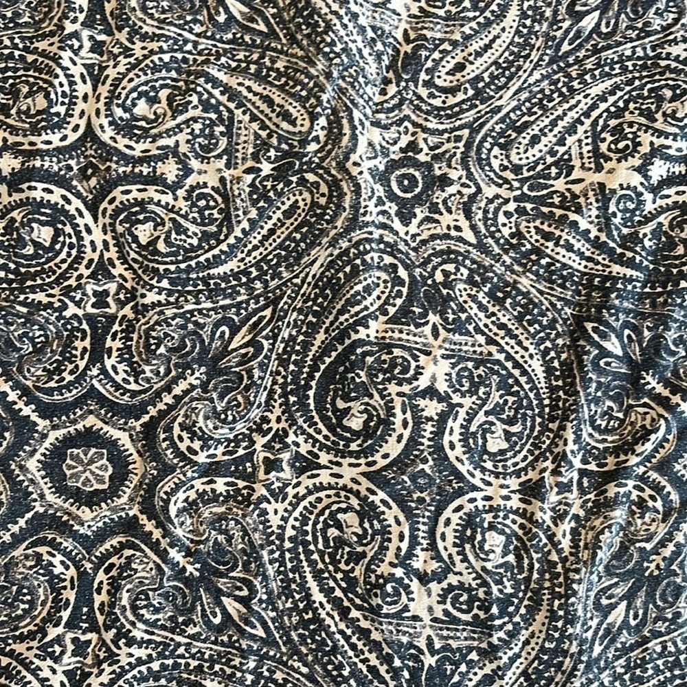 BILL BLASS vintage silk paisley short sleeve button down, size small - Picture 4 of 4